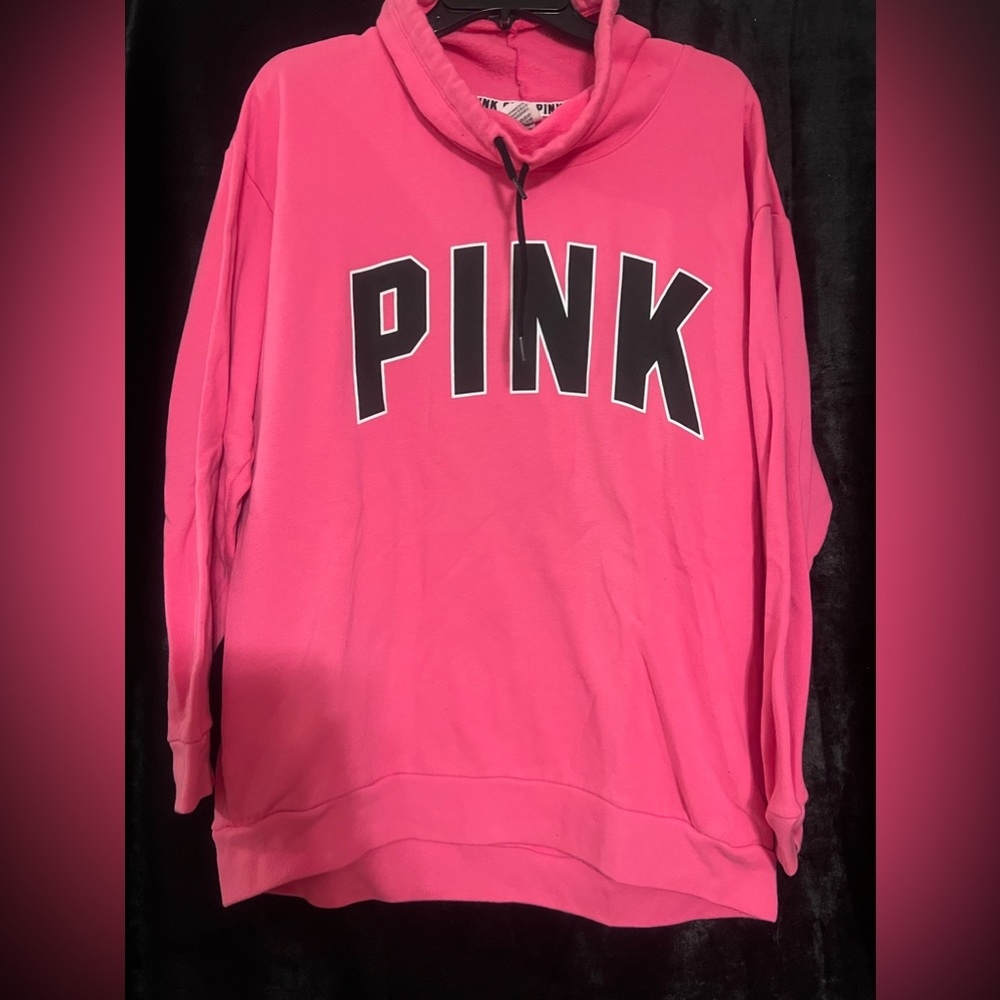 Pink scooped neck sweatshirt